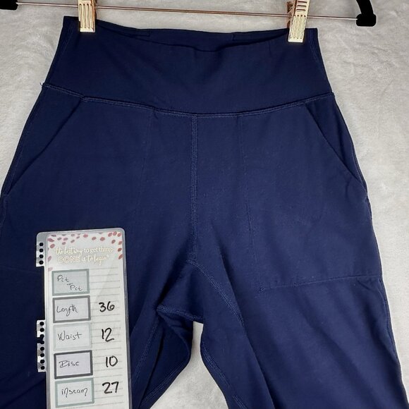 Lululemon Align High Rise Jogger Pants Navy Size 4 27” Nulu Soft Relaxed Fit - Picture 9 of 10